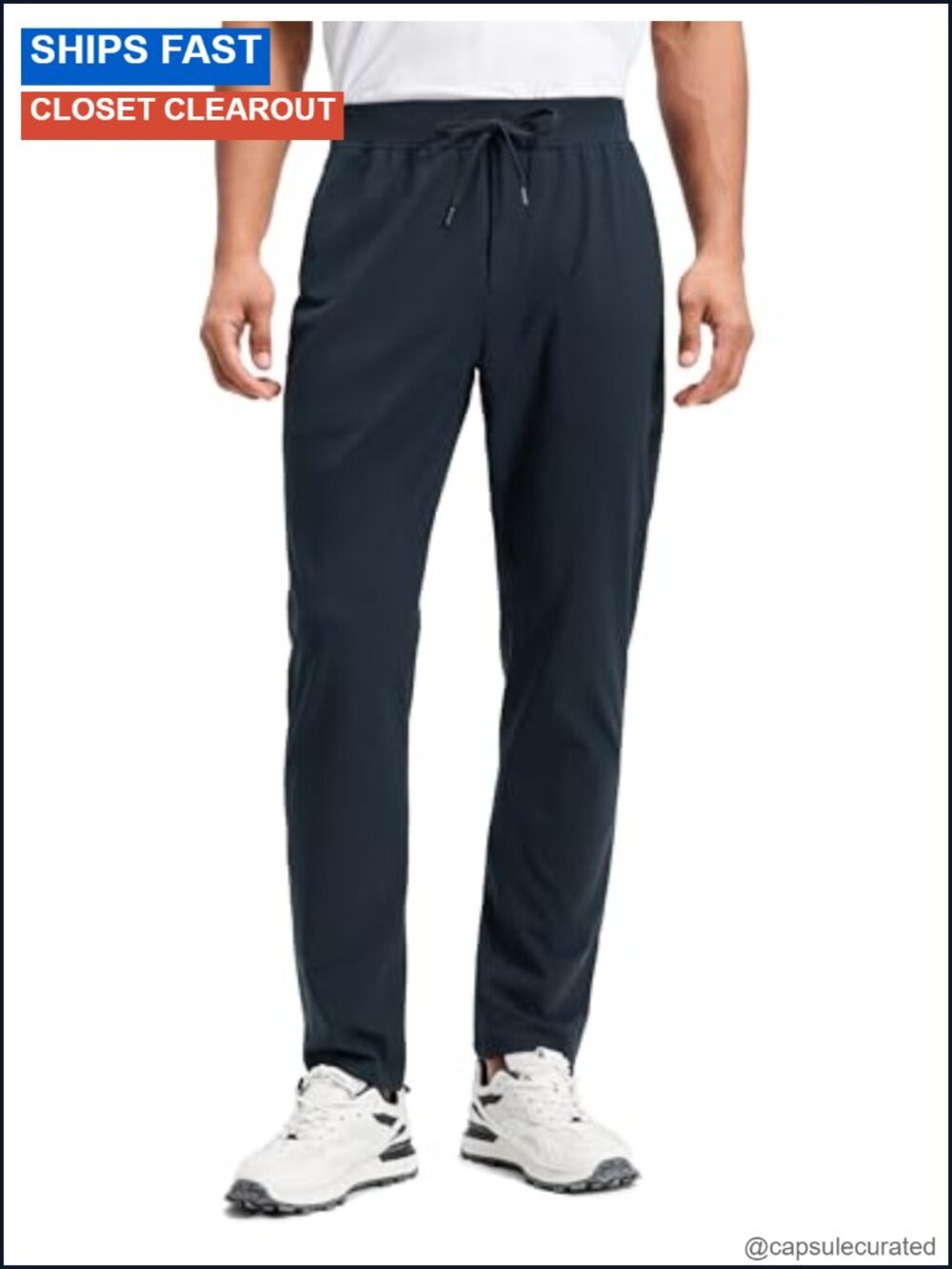 Men's 4-Way Stretch Sweatpants 30" Inseam Athletic Joggers with Pockets